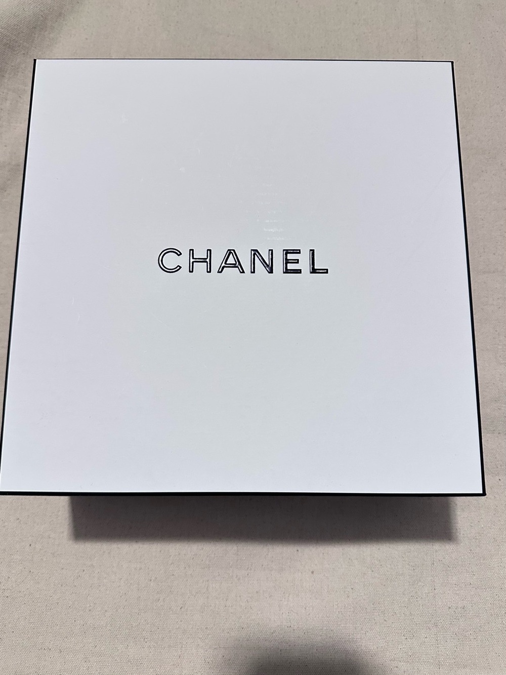 CHANEL | Box | Large White and Black Logo Gift Box